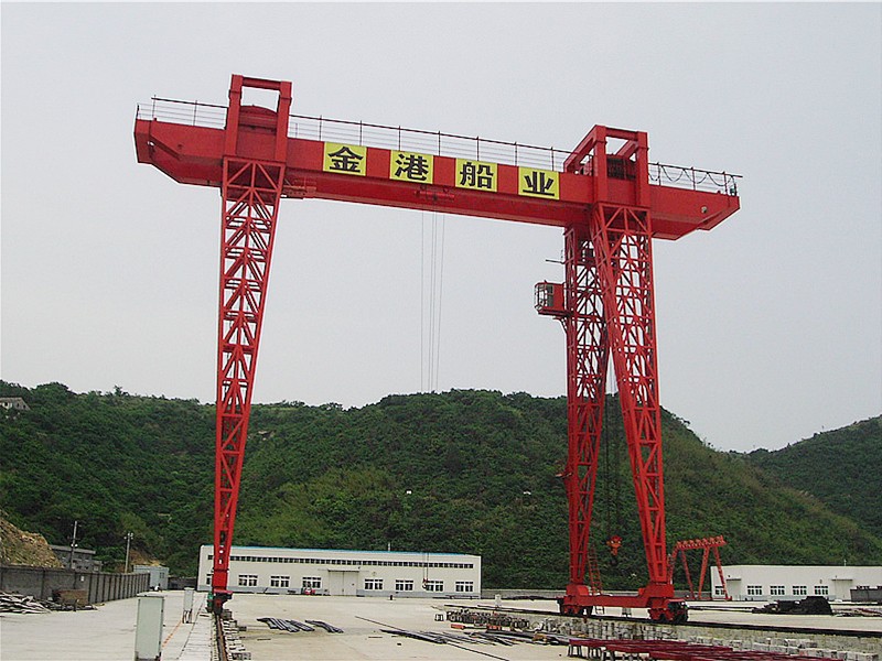 造船門式起重機浙江金港船業150T造船門機
